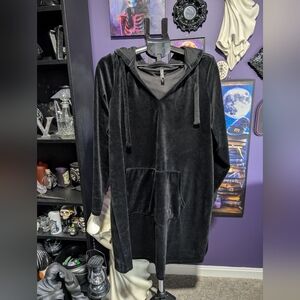 Torrid Black Velvet Hoodie